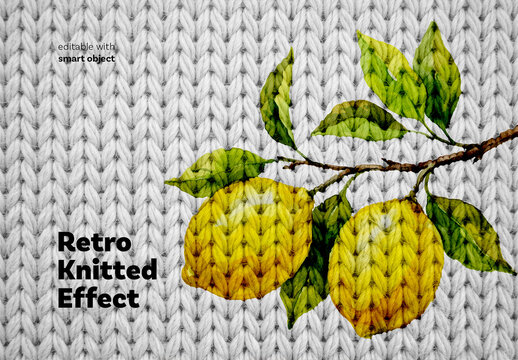 Knitted Photo Effect