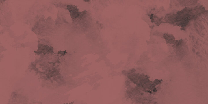 Dusty rose and dark grey abstract watercolor texture background for design.