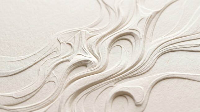 Abstract white icing swirls on textured surface with white frosting smooth waves cake icing abstract background whipped cream food texture sweet cream culinary art frosting