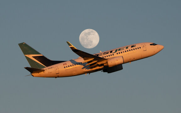Fly me West Jet to the Moon