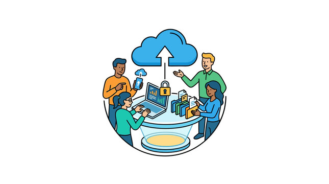Global Business Concept with Globe and Arrows Vector Illustration for International Trade, Worldwide Connection and Global Network Design