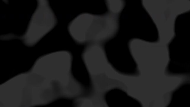 Dark abstract smoky organic grey shapes on black background. a mysterious cinematic overlay for moody texture backdrops and minimal design projects.