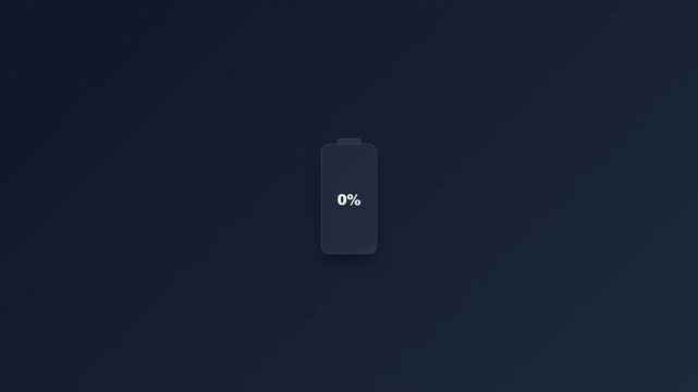 Charging Battery Progress Bar Seamless Loop 4K