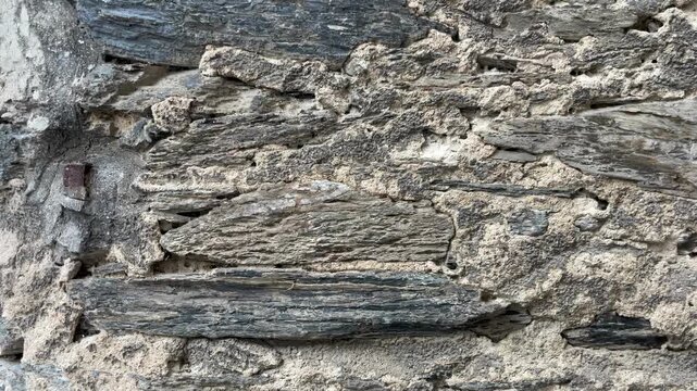 selective focus weathered old stone texture