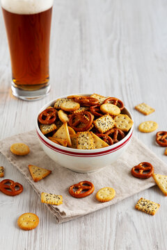Homemade Crunchy Party Mix with Pretzels and Crackers