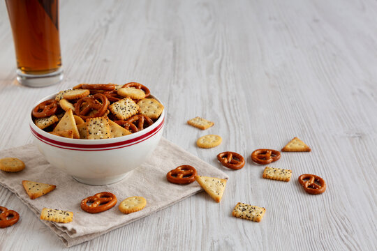 Homemade Crunchy Party Mix with Pretzels and Crackers
