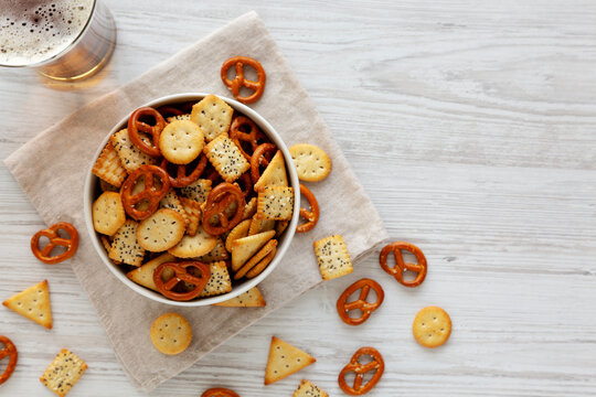 Homemade Crunchy Party Mix with Pretzels and Crackers