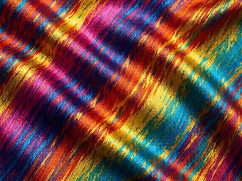 colorful silk textured fabric surface for design purpose