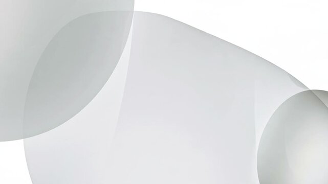 Premium white abstract background with layered translucent rounded forms