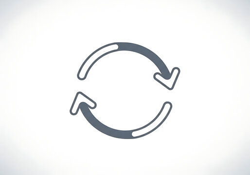 Circular arrows showing process rotation and synchronization