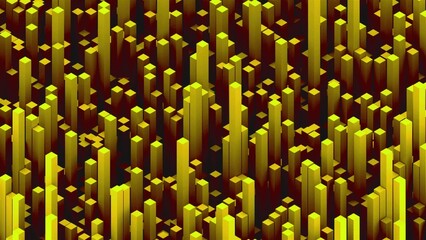 Obraz premium Abstract Long blocks. Computer generated 3d render