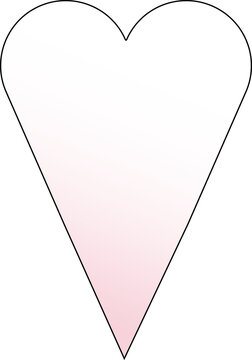 Long Heart Speech Bubble