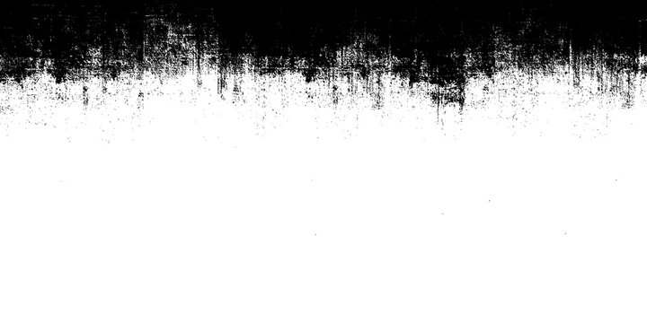 Black and white grunge texture with distressed ink splatter edge overlay