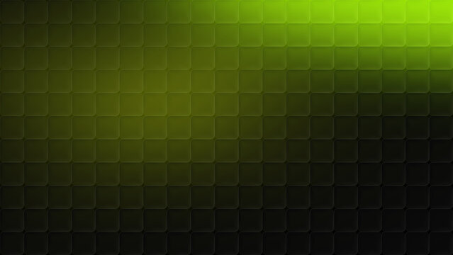Abstract green cubic glass pattern gradient background with modern glassmorphism texture