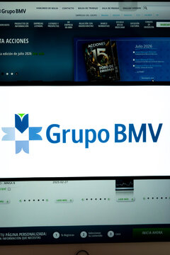 Grupo bmv displaying mexican stock exchange information