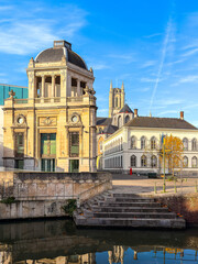 Obraz premium Ghent is a Belgian city and municipality located in the Flemish province West Flanders.