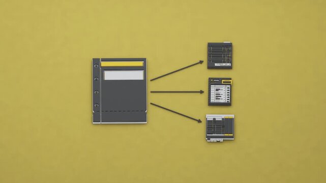 A chargeback notice prompts a ledger reversal, a marked bank statement and matched reconciliation totals before the refund closes the case. Flat 3D style.
