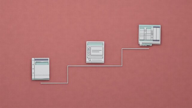 A chargeback notice initiates successive checks of the dispute, ledger reversal and statement totals before the refund resolves the case. Flat 3D style.