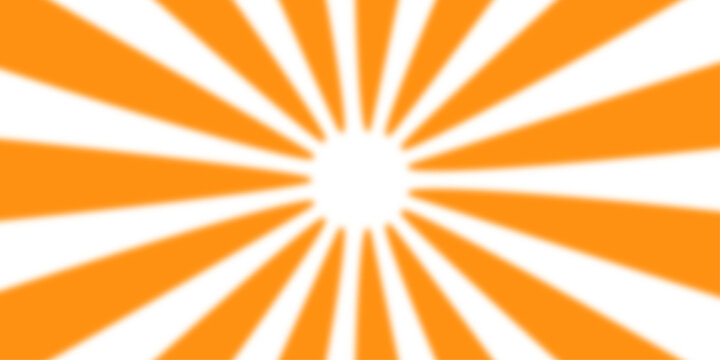 Abstract orange and white radial sunburst background with bold geometric rays vintage retro pattern dynamic optical design vector illustration for wallpaper poster branding packaging textile print and