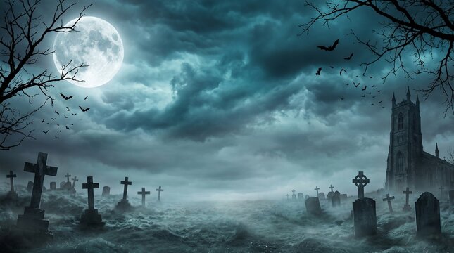 spooky halloween night