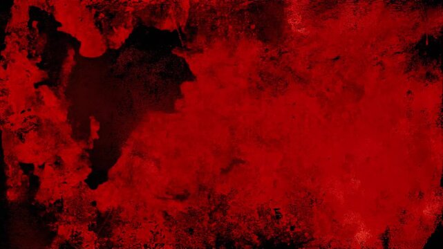 Red Grunge Texture Pulsating on Black Cinematic Horror Background
