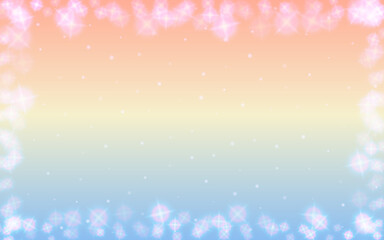Obraz premium Dreamy pastel pink and blue sparkling bokeh background for sweet birthday celebration baby shower princess party and holiday card
