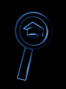 Vector isolated illustration of a graduate hat . College education. Academic level.