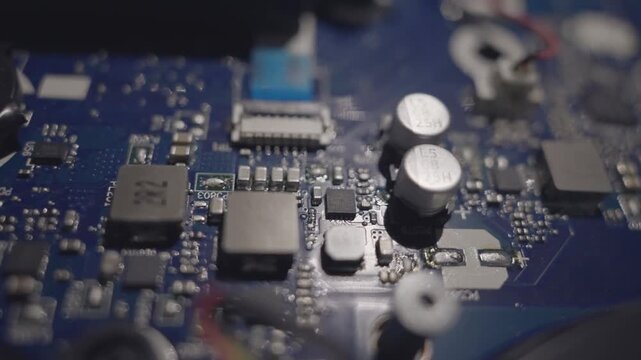 A computer chip and board background
