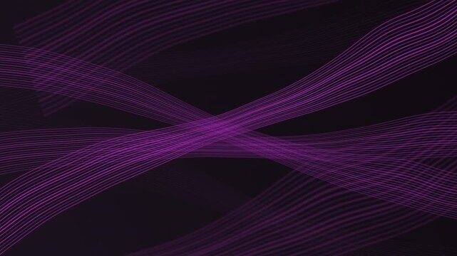 Magenta energy ribbons crossing in a seamless loop