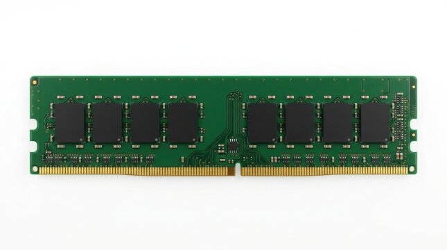 DDR4 RAM memory stick isolated on white background
