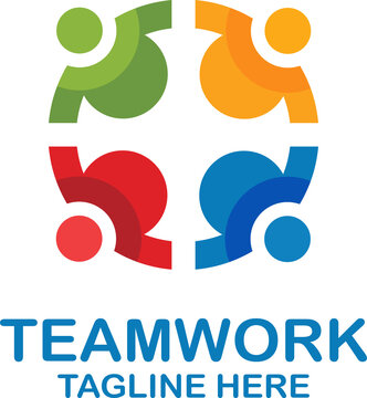 Teamwork People PNG Isolated on Transparent Background Colorful Design