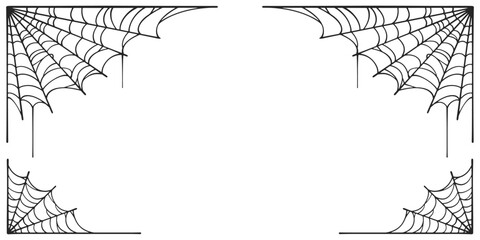 Fototapeta na wymiar vector illustration of a spider web