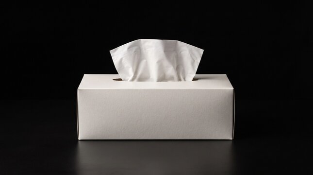 white box on black background