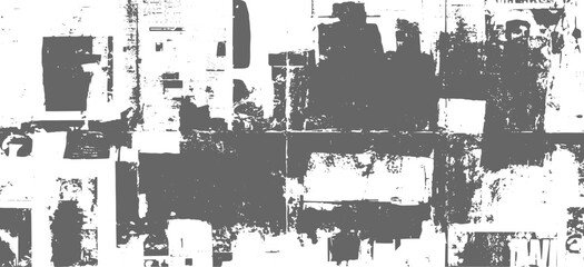 Fototapeta premium Retro Grunge Newspaper Texture, Rough Ink Print with Aged Paper Effect.
