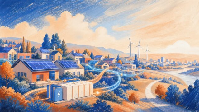Community microgrid balances local energy