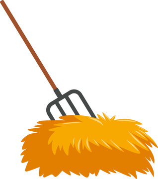 Farm work hay stack icon