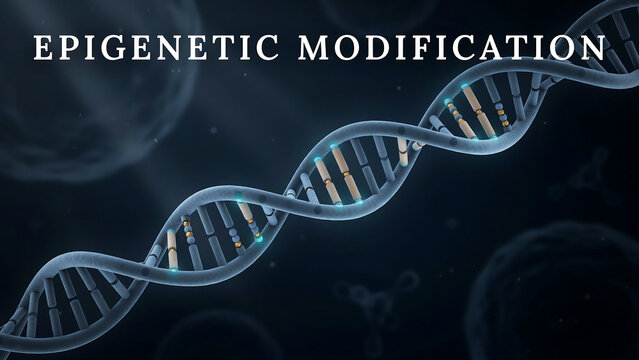 Epigenetic Modification Illustrated By DNA Helix Structure