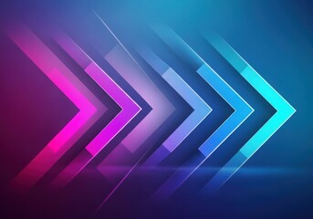 Obraz premium Colorful gradient arrows pointing forward
