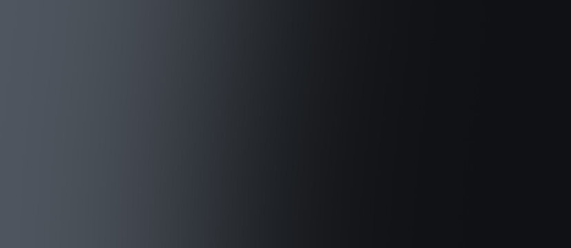 Dark charcoal gray gradient background, with a smooth, transition from light, gray to deep, black for work