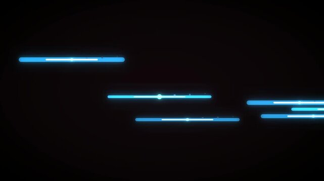 Cinematic Anamorphic Blue Lens Flare Streak Film Broadcast 4K Loop