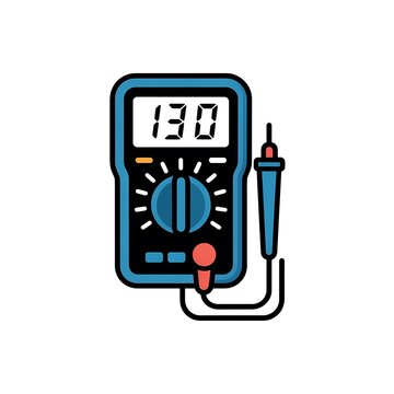 Digital multimeter tool for electrical voltage measurement