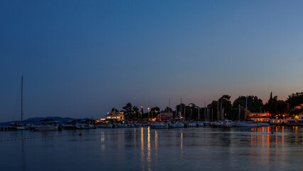 Obraz premium Opatija Harbor Dusk