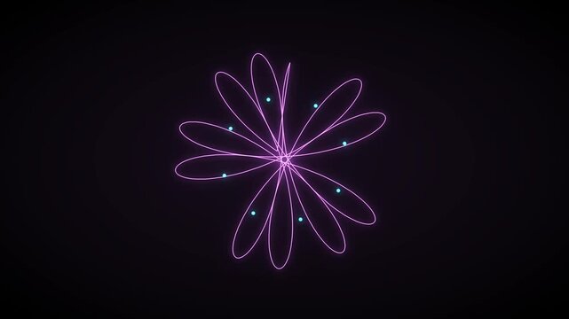 3D Spirograph Hypocycloid Geometric Rose Curve Sacred Math 4K Loop