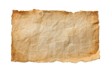Fototapeta premium Old Wrinkled Blank Parchment Paper