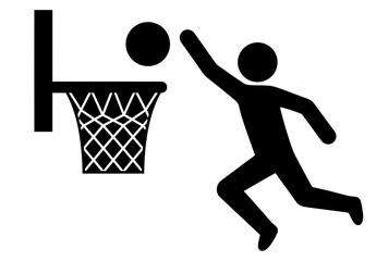 Basketball Player Dunking Ball © AnowarHossen