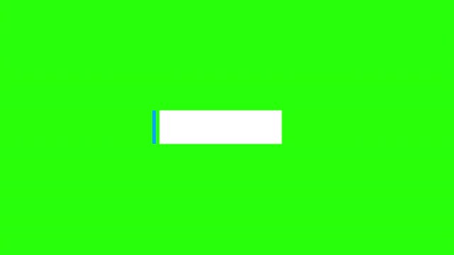 simple lower third animation on green screen, double lower third for name and title
