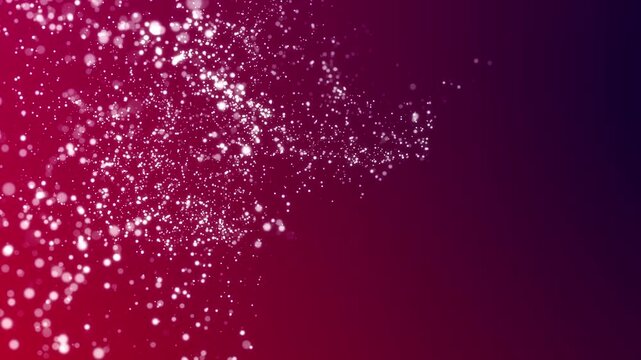 Motion abstract of particles. Seamless loop 4k video. Screensaver video animation 