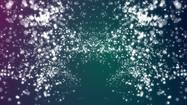 Motion abstract of particles. Seamless loop 4k video. Screensaver video animation 