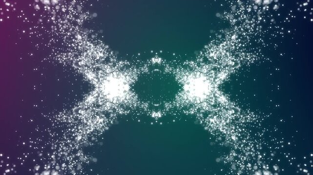 Motion abstract of particles. Seamless loop 4k video. Screensaver video animation 