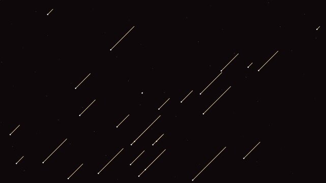 Meteor Shower Night Sky Atmospheric Shooting Stars 4K Loop